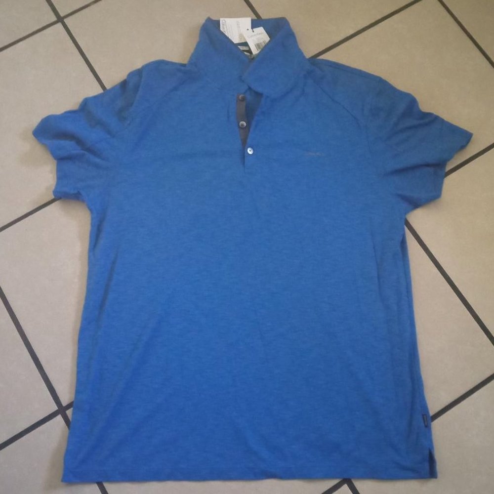 Calvin Klein Liquid Cotton Blue Men Shirt